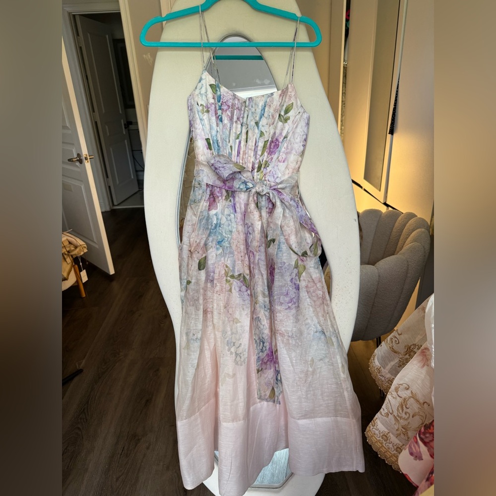 Zimmermann illuminati Floral Spaghetti Strap Dress size 2 fits medium - Picture 3 of 12